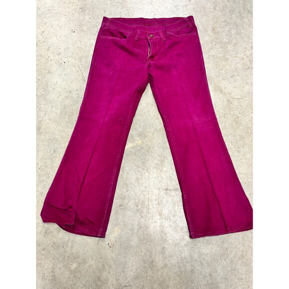 Vintage 70s Levi’s Boot Cut Scovill Gardlok Zipper White Tab 34x30 - Picture 1 of 7